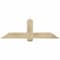 Ekena Millwork Eugene Rough Sawn Timber Gable Bracket, Douglas Fir, 60"W x 20"H x 2"D x 6"F, 8/12 Pitch GBW060X20X0206EUG00RDF - alternate 1
